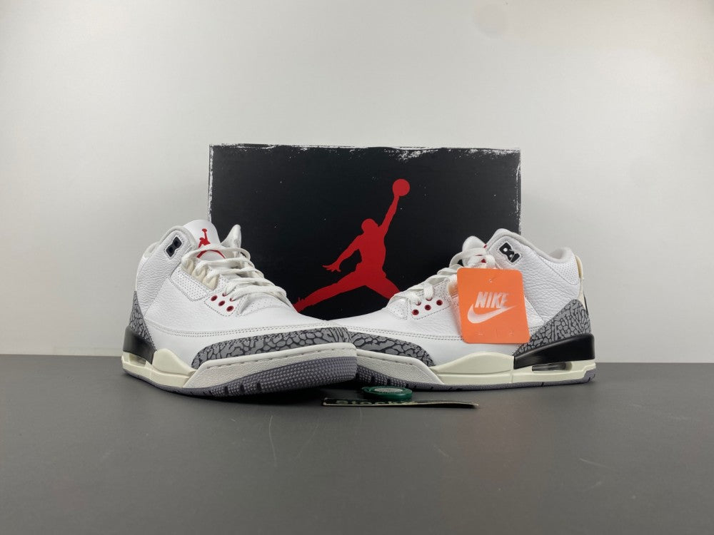 Air Jordan 3 White Cement Reimagined Sneakers For Sneakerheads 2023 Retro Release