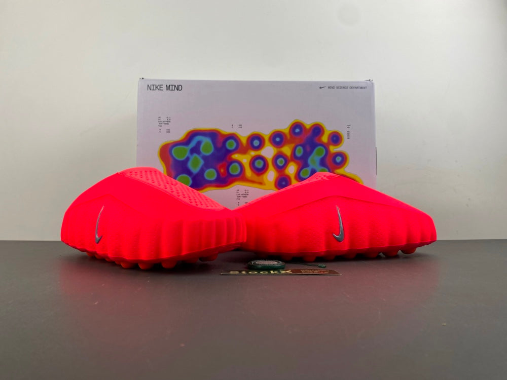 Nike Mind 001 Slippers With Built In Massage For Active Athletes Ultimate Comfort Orange Red